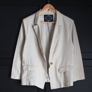 Love Tree | Linen Blend Unstructured Blazer